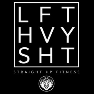 STRAIGHT UP FITNESS - LFT HVY SHT - UNISEX T-SHIRT - BLACK - QDTKP3 Design