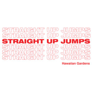 STRAIGHT UP FITNESS - JUMPS OUTLINE - UNISEX T-SHIRT - WHITE - 1S73DB Design