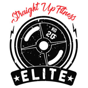STRAIGHT UP FITNESS - ELITE - UNISEX T-SHIRT - WHITE - 1V6NY9 Design