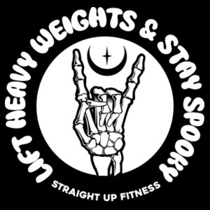 STRAIGHT UP FITNESS - STAY SPOOKY - UNISEX T-SHIRT - BLACK - FT4XDP Design
