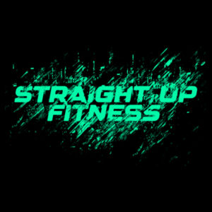 STRAIGHT UP FITNESS - DIGITAL GRUNGE - WOMEN'S CROPPED T-SHIRT - BLACK - $38DFJM$ Design
