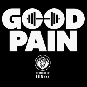 STRAIGHT UP FITNESS - GOOD PAIN - T-SHIRT - $B6AFE3$ Design