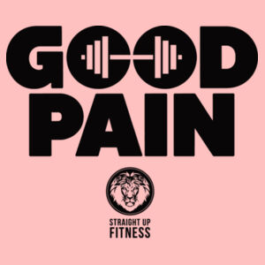 STRAIGHT UP FITNESS - GOOD PAIN - WOMEN'S CROPPED HOODIE - $K942GD$ Design