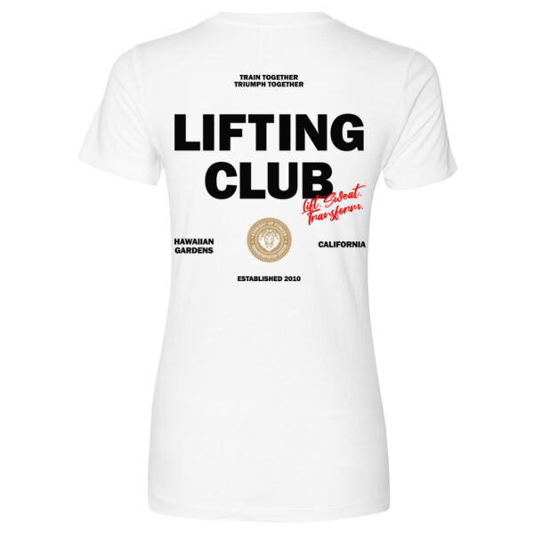 LIFTING CLUB - WOMEN'S FITTED T-SHIRT - $EDVCW9$ Thumbnail