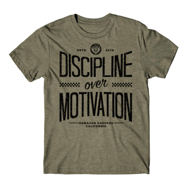 DISCIPLINE OVER MOTIVATION - T-SHIRT - $N25J9E$ Thumbnail